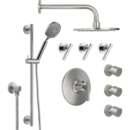 A large image of the California Faucets KT08-66.18 Ultra Stainless Steel