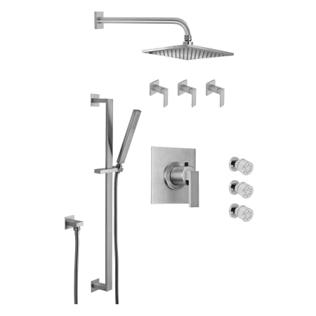 A large image of the California Faucets KT08-77.18 Satin Nickel