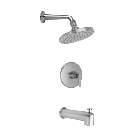 A large image of the California Faucets KT10-45.18 Satin Nickel