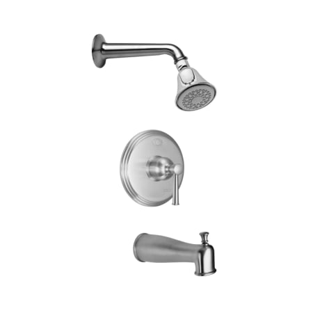 A large image of the California Faucets KT10-48.18 Satin Nickel