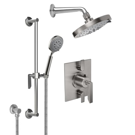 A large image of the California Faucets KT13-45.18 Ultra Stainless Steel