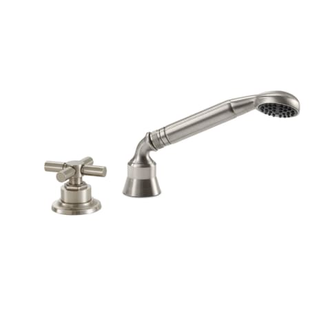 A large image of the California Faucets TO-30X.15S.18 Satin Nickel