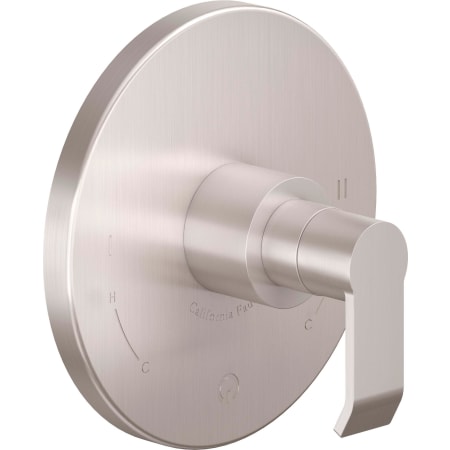 A large image of the California Faucets TO-PB2L-E5 Satin Nickel