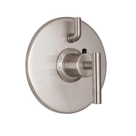 A large image of the California Faucets TO-TH1L-66 Satin Nickel
