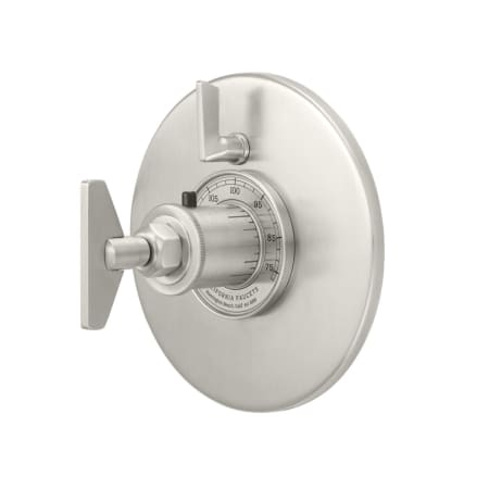 A large image of the California Faucets TO-TH1L-85B Satin Nickel