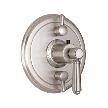 A large image of the California Faucets TO-TH2L-33 Satin Nickel