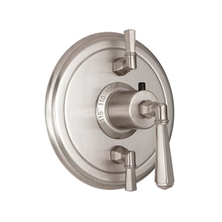A large image of the California Faucets TO-TH2L-46 Satin Nickel