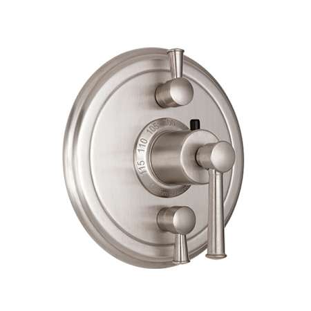 A large image of the California Faucets TO-TH2L-48 Satin Nickel