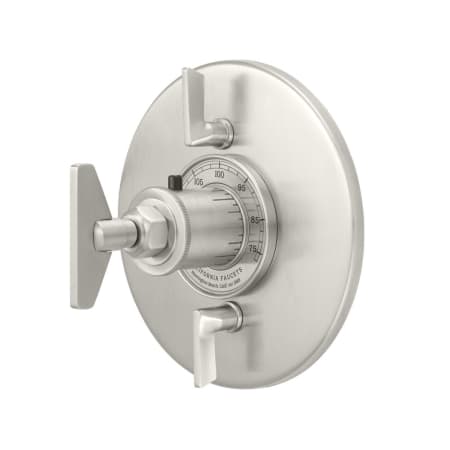 A large image of the California Faucets TO-TH2L-85B Satin Nickel