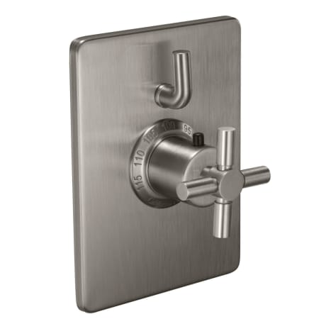 A large image of the California Faucets TO-THC1L-30X Satin Nickel