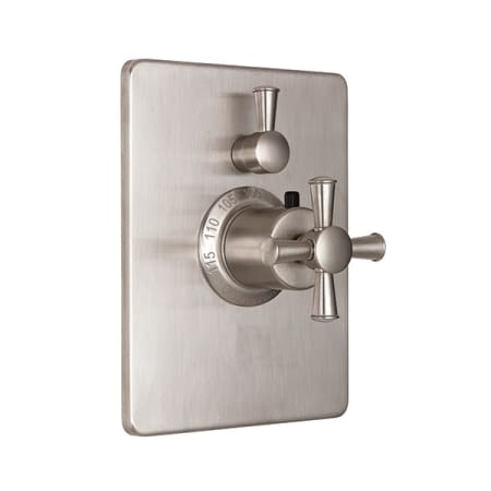 A large image of the California Faucets TO-THC1L-48X Satin Nickel
