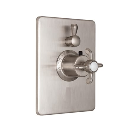 A large image of the California Faucets TO-THC1L-67 Satin Nickel