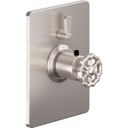 A large image of the California Faucets TO-THC1L-80W Satin Nickel