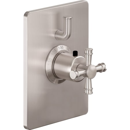 A large image of the California Faucets TO-THC1L-C1XS Satin Nickel