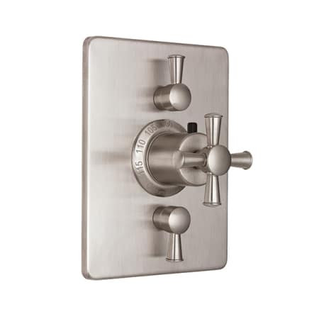 A large image of the California Faucets TO-THC2L-48X Satin Nickel
