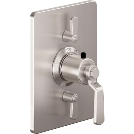A large image of the California Faucets TO-THC2L-80 Satin Nickel