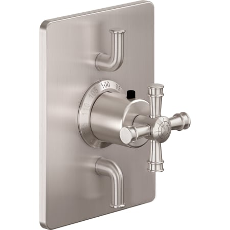 A large image of the California Faucets TO-THC2L-C1X Satin Nickel