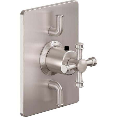 A large image of the California Faucets TO-THC2L-C1XS Satin Nickel