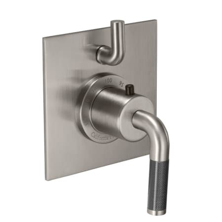 A large image of the California Faucets TO-THF1L-30F Satin Nickel