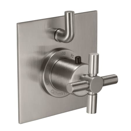 A large image of the California Faucets TO-THF1L-30X Satin Nickel