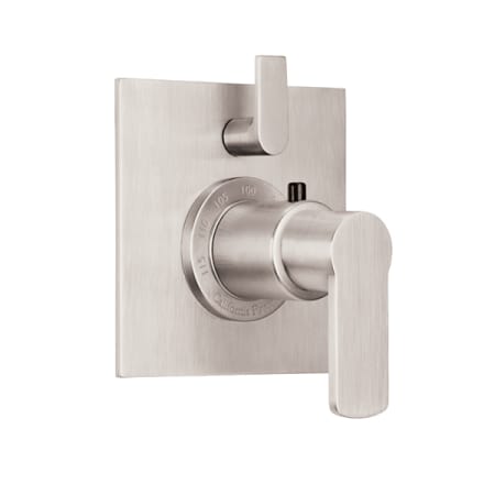 A large image of the California Faucets TO-THF1L-E4 Satin Nickel