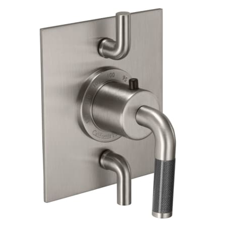 A large image of the California Faucets TO-THF2L-30F Satin Nickel
