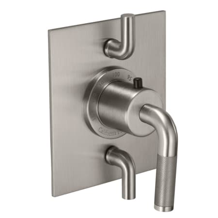A large image of the California Faucets TO-THF2L-30K Satin Nickel