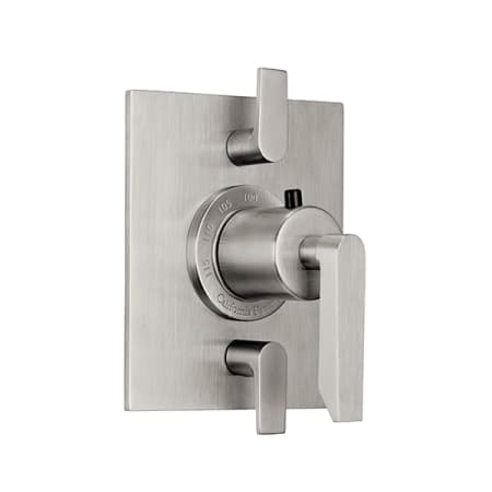 A large image of the California Faucets TO-THF2L-45 Satin Nickel
