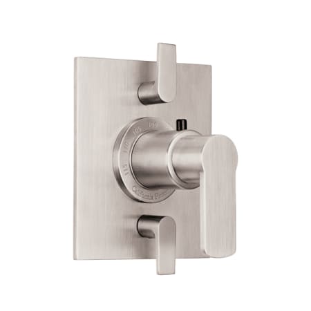 A large image of the California Faucets TO-THF2L-E4 Satin Nickel