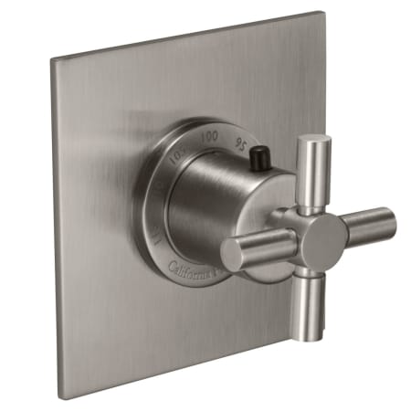 A large image of the California Faucets TO-THFN-30X Satin Nickel