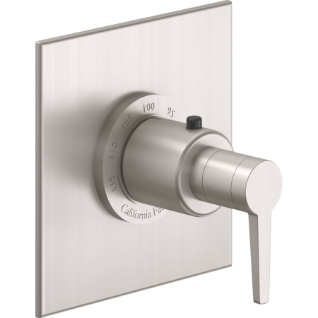 A large image of the California Faucets TO-THFN-53 Satin Nickel