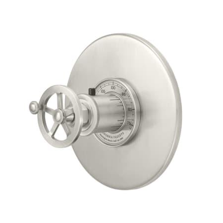 A large image of the California Faucets TO-THN-85W Satin Nickel
