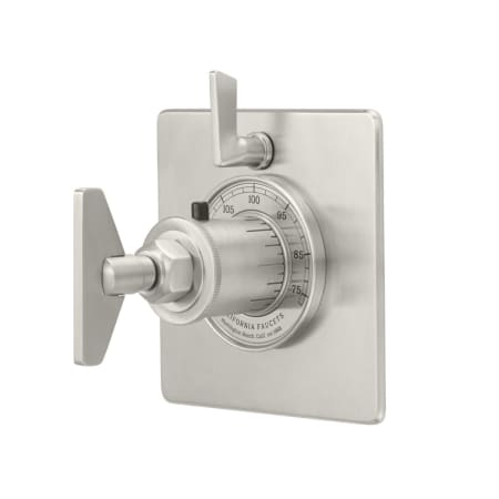 A large image of the California Faucets TO-THQ1L-85B Satin Nickel