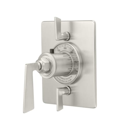 A large image of the California Faucets TO-THQ2L-85 Satin Nickel
