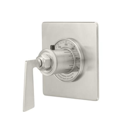 A large image of the California Faucets TO-THQN-85 Satin Nickel