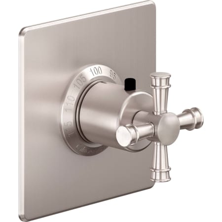 A large image of the California Faucets TO-THQN-C1XS Satin Nickel