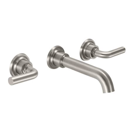 A large image of the California Faucets TO-V3002-7 Satin Nickel
