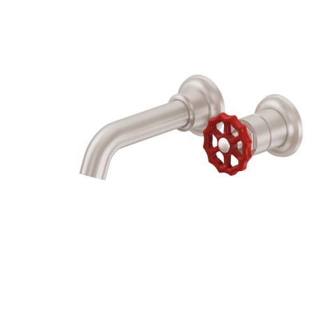A large image of the California Faucets TO-V8001WR-7 Satin Nickel