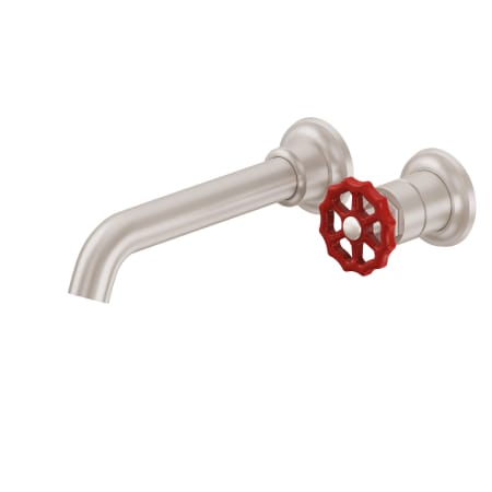 A large image of the California Faucets TO-V8001WR-9 Satin Nickel