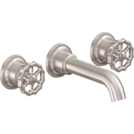 A large image of the California Faucets TO-V8002W-7 Satin Nickel