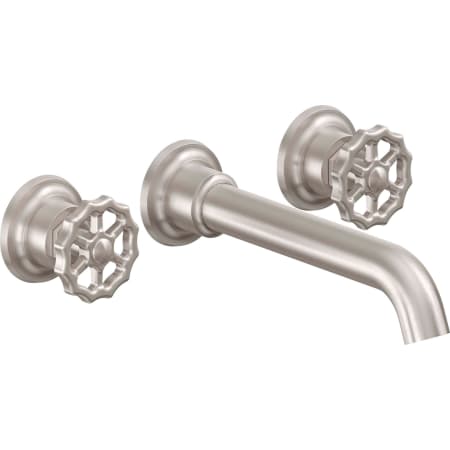 A large image of the California Faucets TO-V8002W-9 Satin Nickel