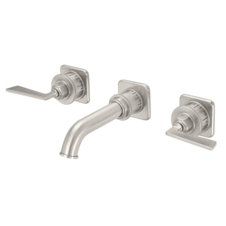 A large image of the California Faucets TO-V8502-7 Satin Nickel