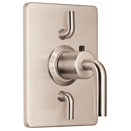 A large image of the California Faucets TO-THC2L-74 Satin Nickel