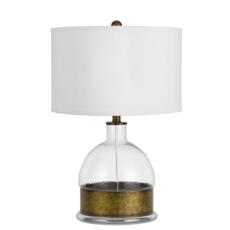A large image of the Cal Lighting BO-2809TB Glass / Antiqued Brass
