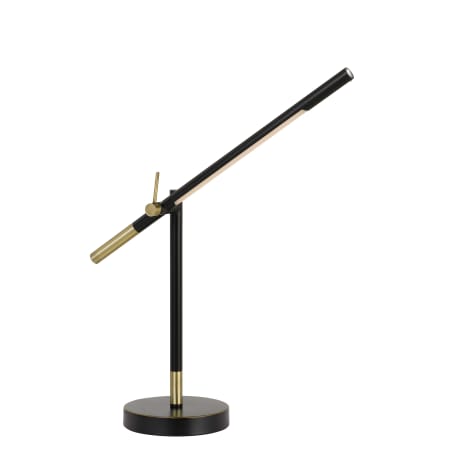 A large image of the Cal Lighting BO-2843DK Black / Antique Brass