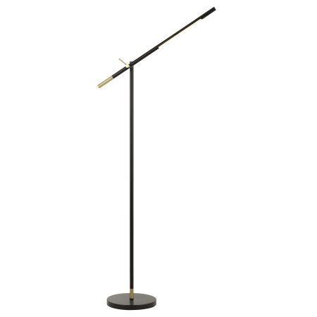 A large image of the Cal Lighting BO-2843FL Black / Antique Brass