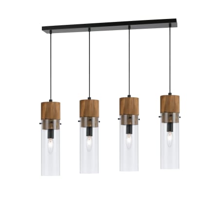 A large image of the Cal Lighting FX-3583-4 Wood / Dark Bronze