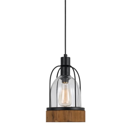 A large image of the Cal Lighting FX-3584-1P Wood / Dark Bronze