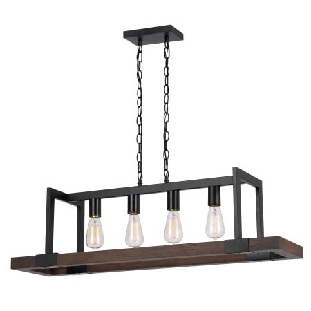 A large image of the Cal Lighting FX-3586-4 Wood / Dark Bronze