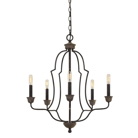 A large image of the Cal Lighting FX-3689-5 Textured Bronze